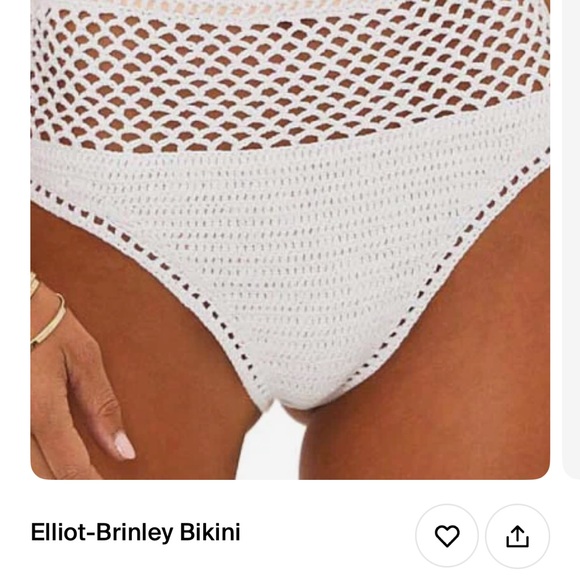 Beach Riot White Mesh Bikini Set - Picture 3 of 4